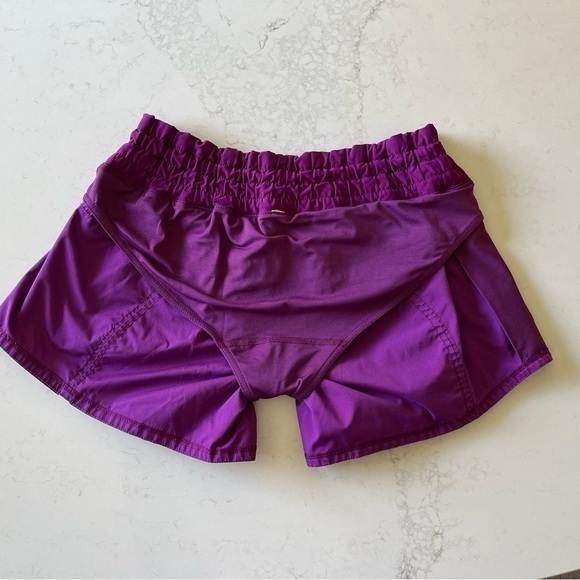Women’s Lululemon Running‎ Shorts Purple Size 8 - Picture 8 of 9